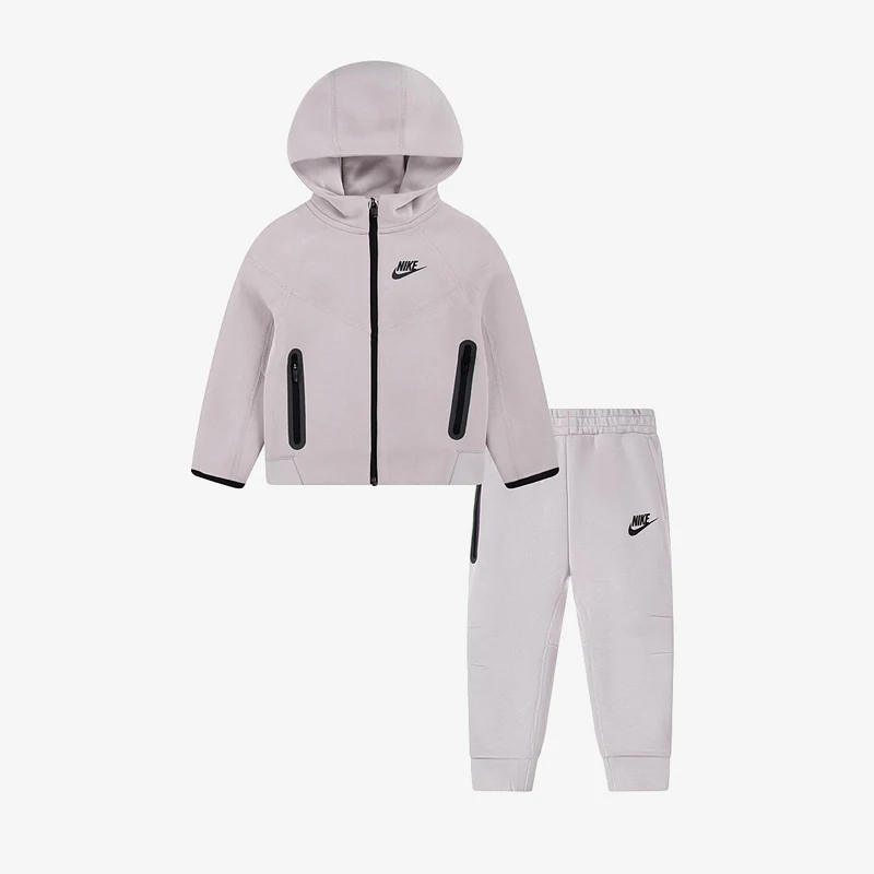 Set Nike Sportswear Bambini Piccoli Tech Fleece con Cappuccio Full Zip Up (2-7 Anni)