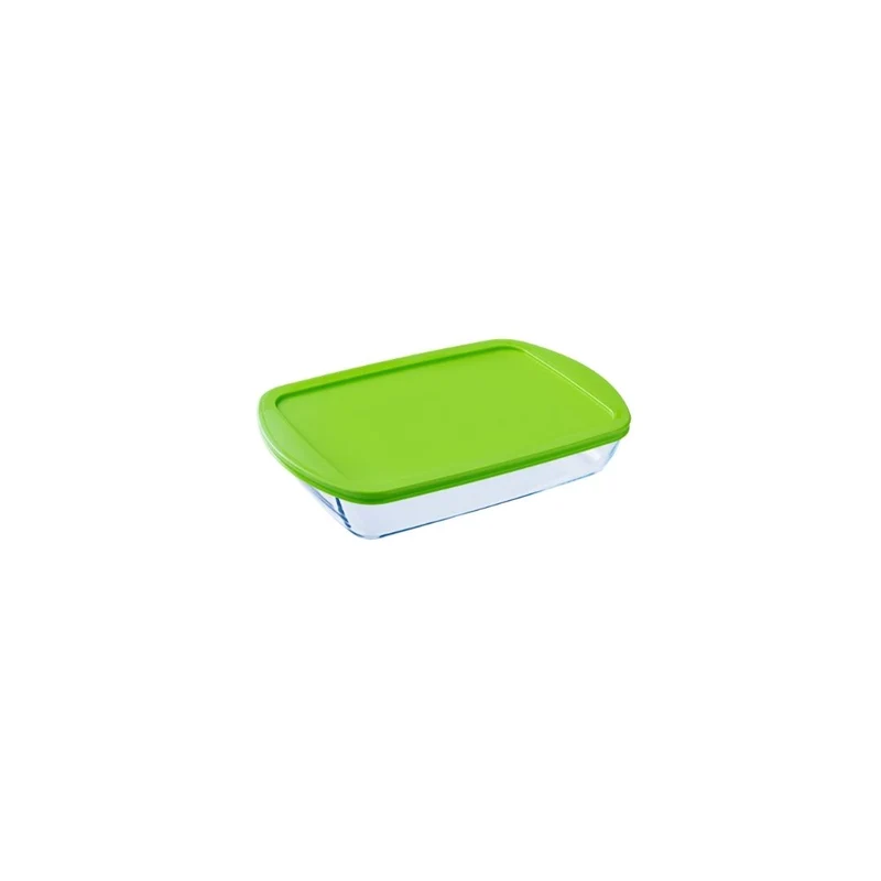 Rectangular Glass Baking Dish with Lid Pyrex 40x27cm