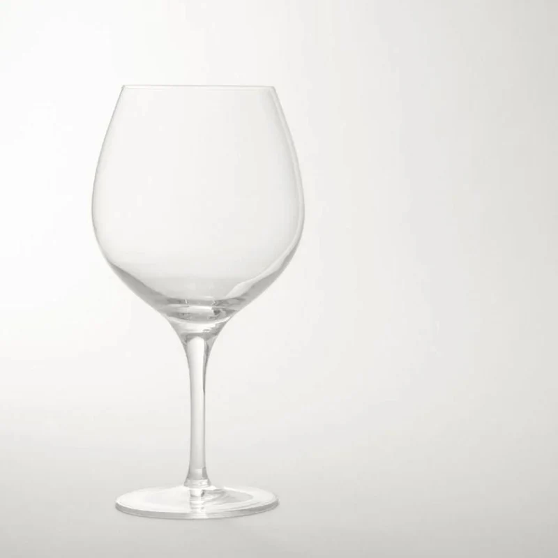 Set 6 Calici da Vino Rosso PERLA – 680 ml di Eleganza Italiana