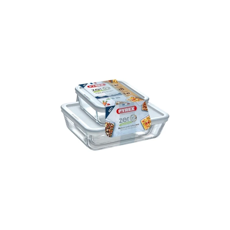 Pyrex Glass Bowl Set, 3 Pieces, with Lids