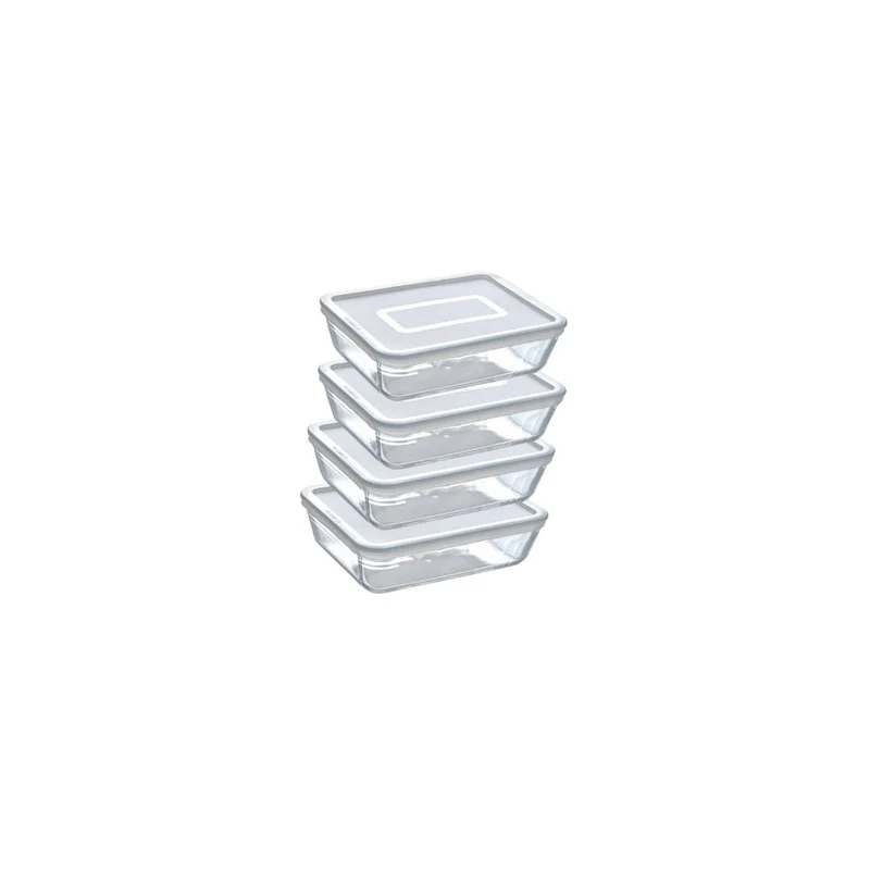 Pyrex Cook Freeze Glass Bowl Set 4x1,5L