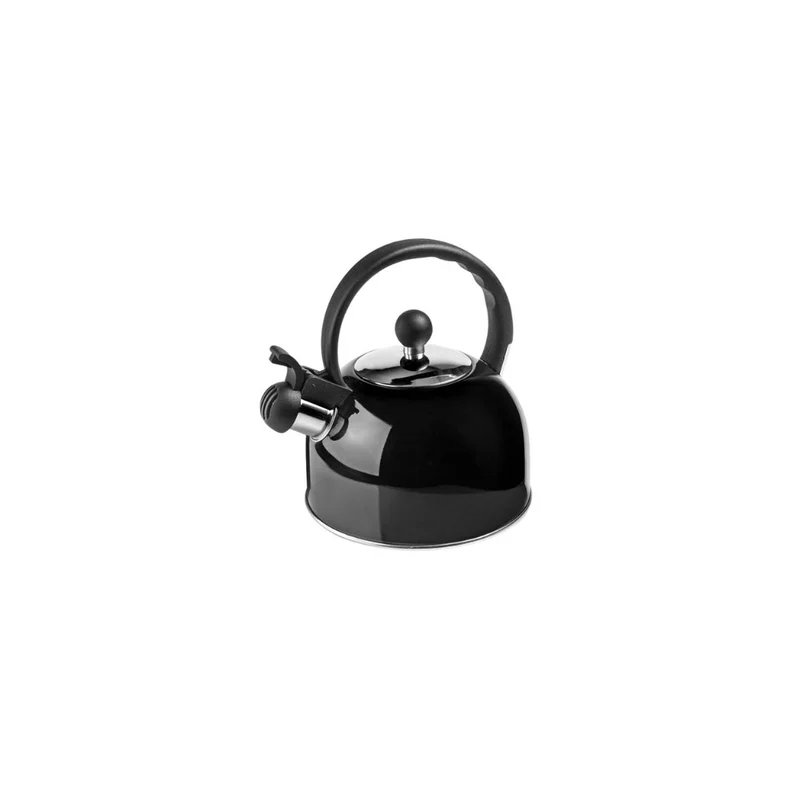 Black Stainless Steel Whistling Kettle 2,5L for Induction Cooktops