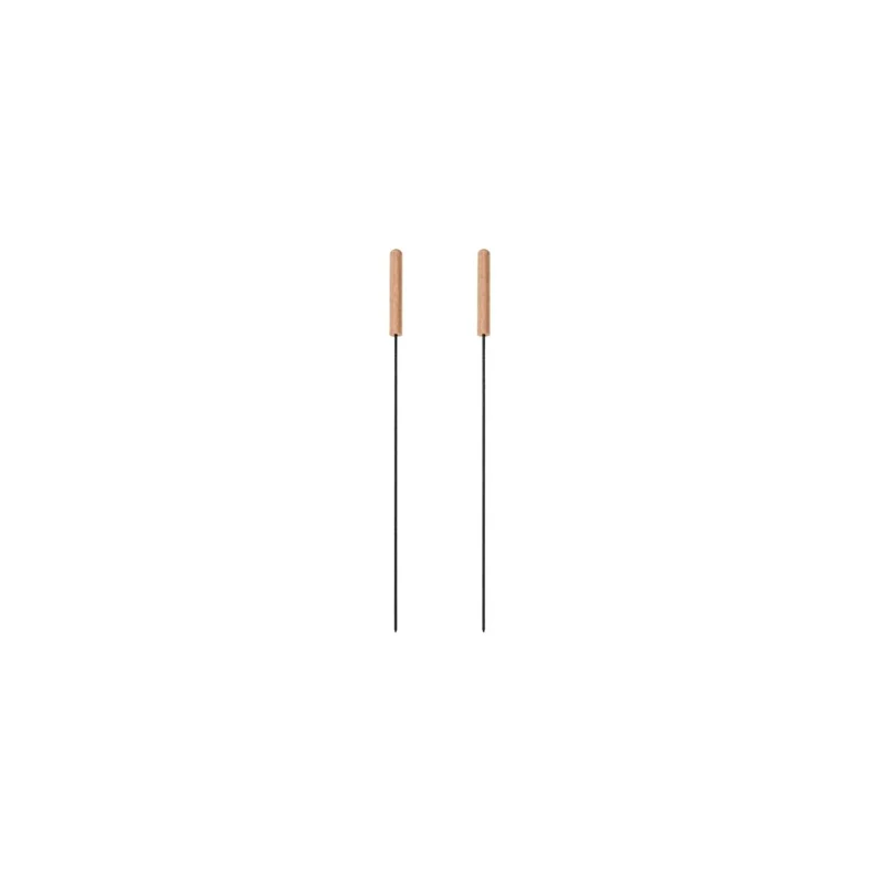 BBQ Skewers 40cm Stainless Steel 2 Pieces