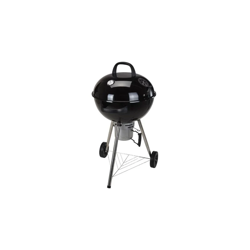 Black Spherical BBQ Grill 57cm Charcoal