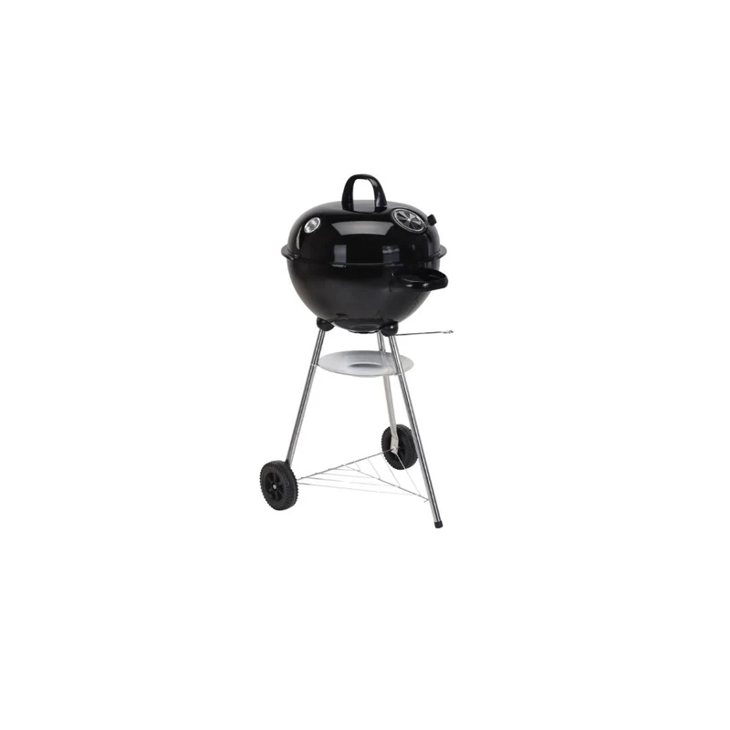 Spherical Charcoal BBQ Grill 47cm with Thermometer and Wheels