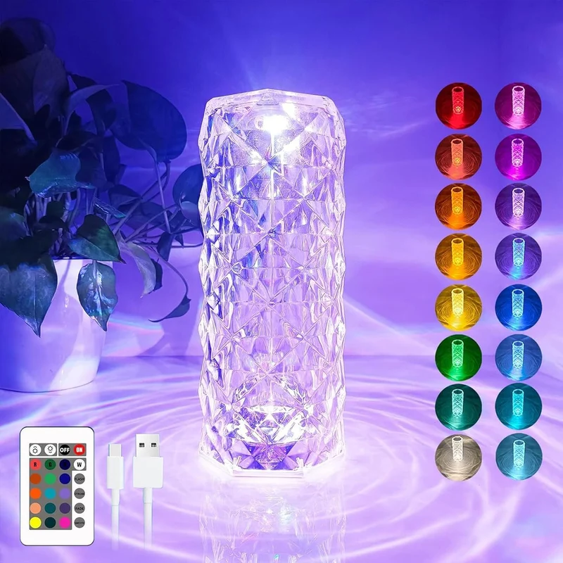 Lampada Diamante LED Multicolore – Atmosfera unica per ogni ambiente