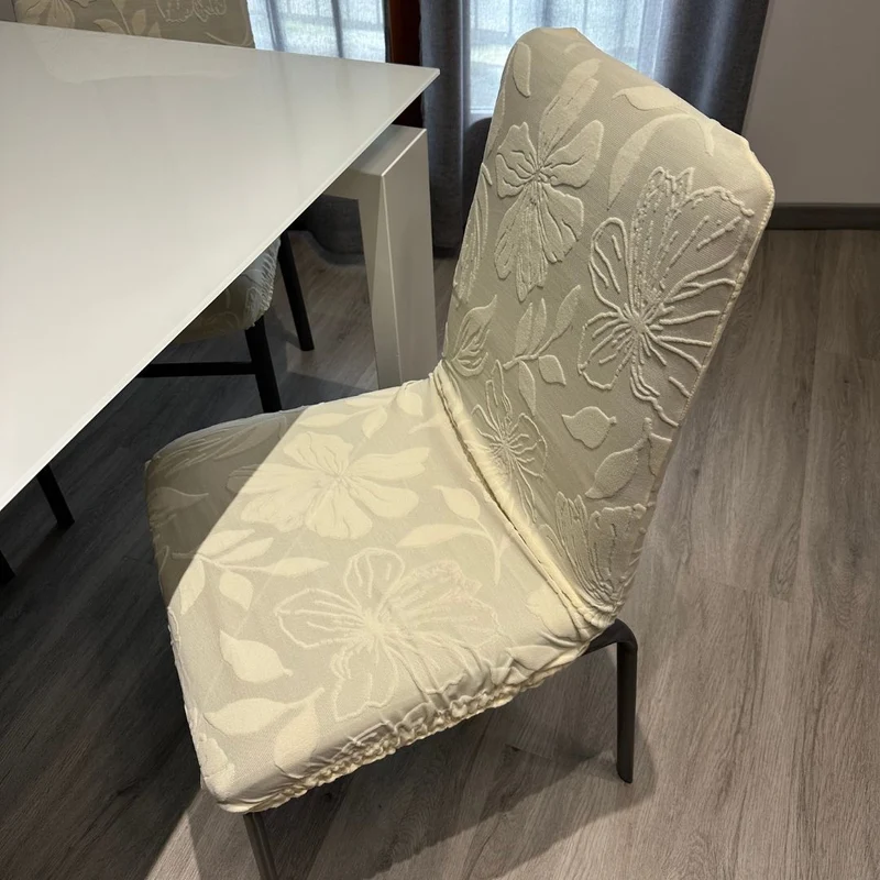 Coprisedia Flower online – Set da 6 in microfibra lavorata