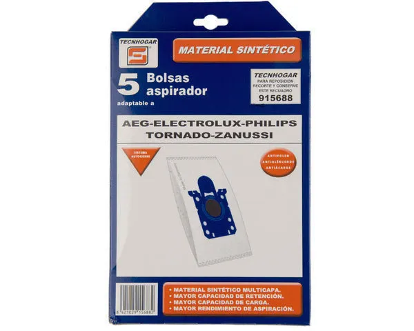 SACO PARA ASPIRADOR SINTÉTICO PHILIPS 5 UN.