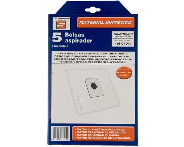 SACO PARA ASPIRADOR SINTÉTICO FAGOR 5 UN.