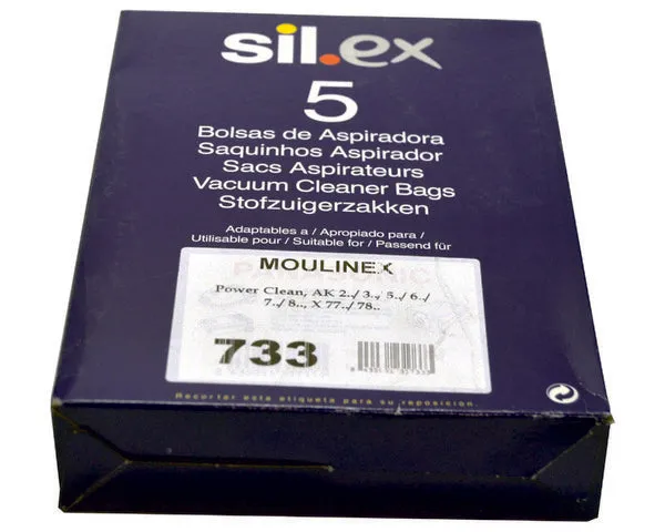 SACO PARA ASPIRADOR MOULINEX POWERCLEAN 5 UN.
