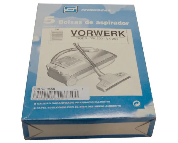 SACO PARA ASPIRADOR VORWERK VK250 5 UN.