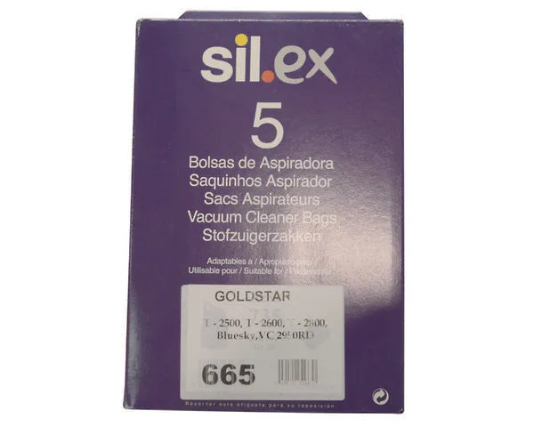 SACO PARA ASPIRADOR GOLDSTAR T2500,2800 5 UN.