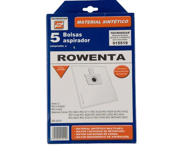 SACO PARA ASPIRADOR SINTÉTICO ROWENTA 5 UN.