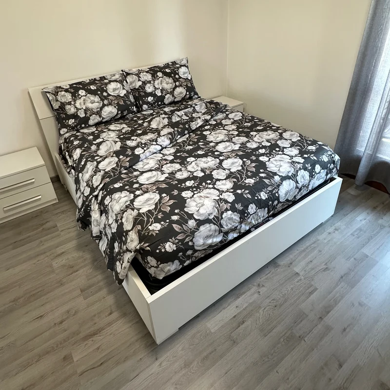 Completo Letto Matrimoniale 100% cotone Peonie