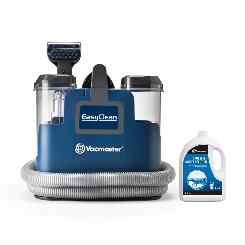 Vacmaster EasyClean Up Clean Kit | Compact Carpet Spot Cleaner-with Spare Carpet Shampoo