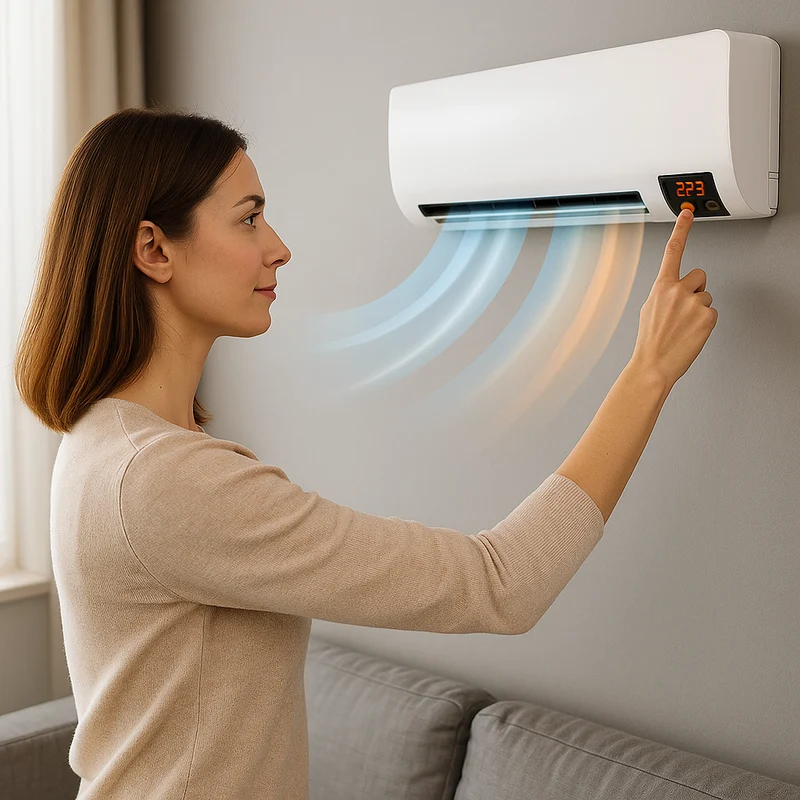 Cecaro Group - Climatizzatore Ventilconvettore da Parete 2 in 1 2000W