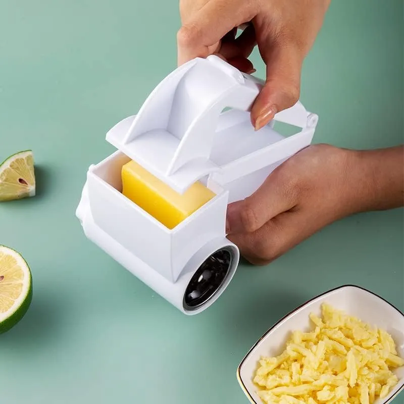 Cecaro Group - Grattugia Rotante Professionale con 3 Lame in Acciaio Inox