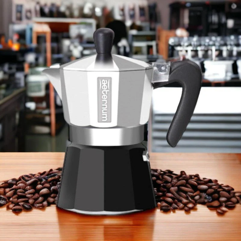 Aeternum Caffettiera Black Pearl Moka – Qualità e Design Italiano