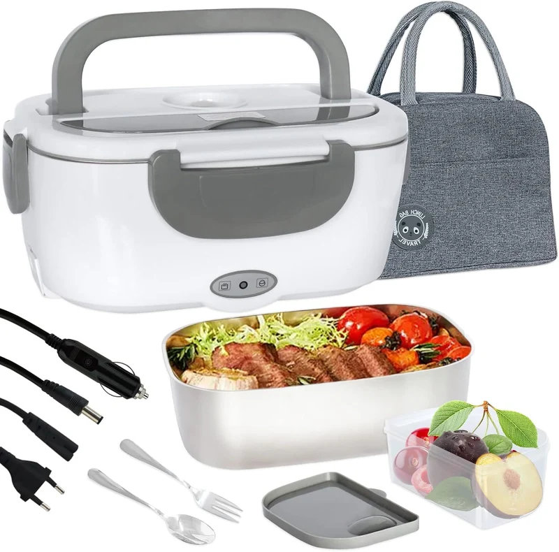 Scaldavivande Elettrico Portatile 1,5L con Contenitore Inox e Borsa Termica