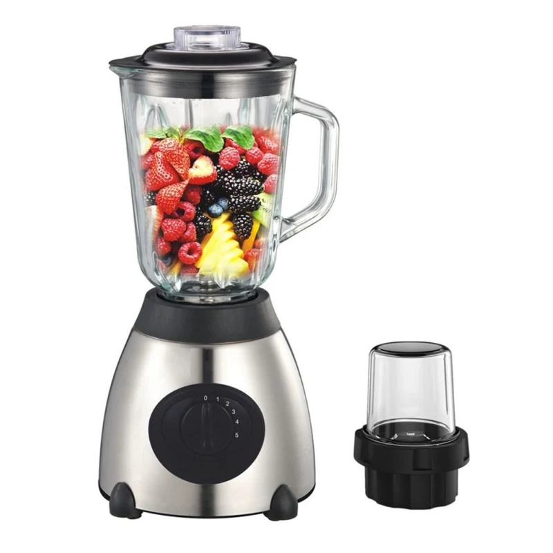 Frullatore in Vetro 1000W con Caraffa da 1.5L e Macina Spezie