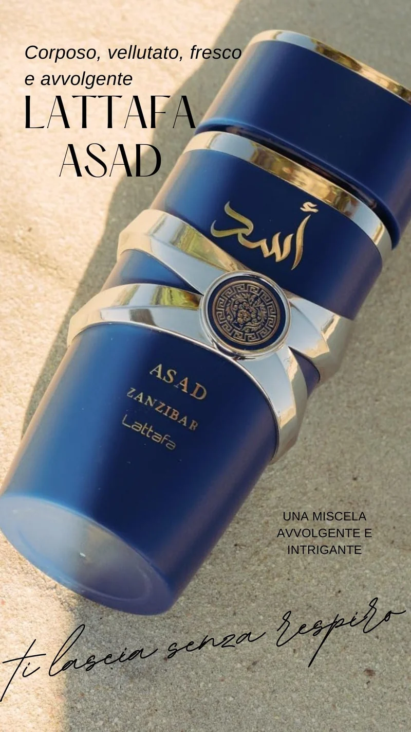 Lattafa Asad Zanzibar – Profumo Unisex da 100ml Esotico e Raffinato