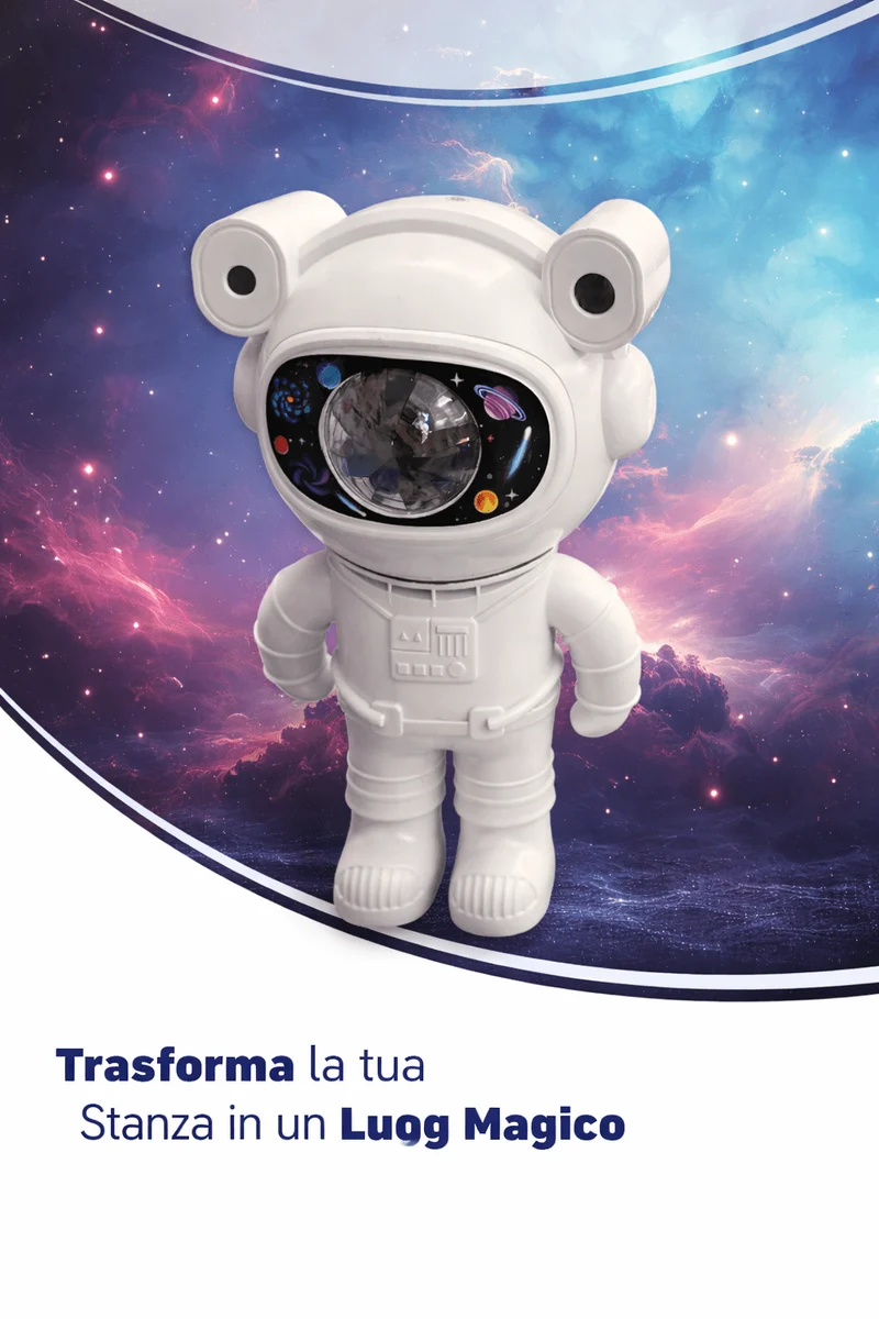 Astro Robot - Lampada magica + Cassa Bluetooth
