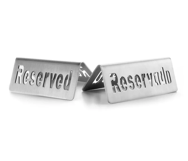LACOR Placa indicadora reservado Inox 61098