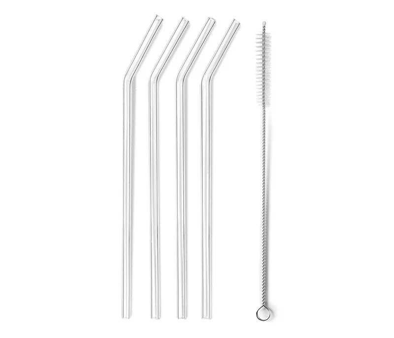 Conjunto de 4 palhinhas LACOR + escova de vidro 63133