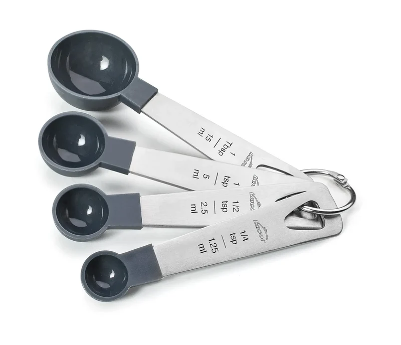 Conjunto de 4 colheres de medição LACOR Cinza 67037