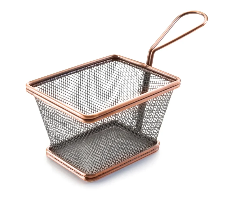 Mini cesto quadrado LACOR Snack Bronze 61067