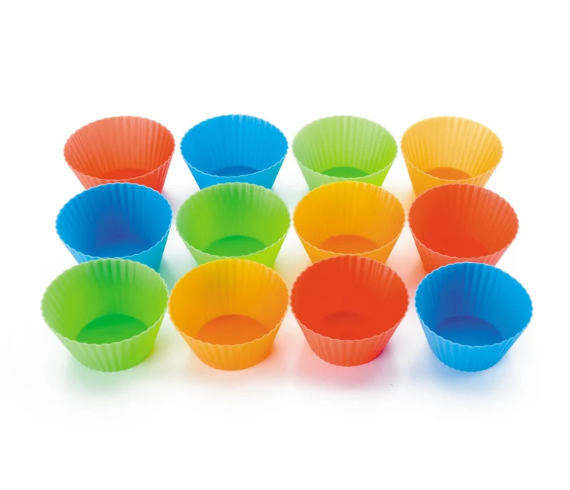 Conjunto LACOR de 12 moldes de muffin em silicone 66745