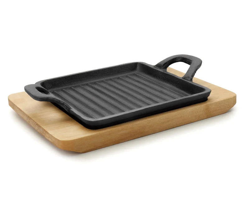LACOR Mini grelhador quadrado com base Magma 25875