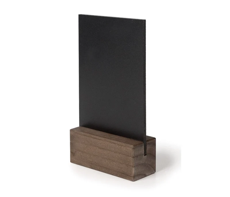 LACOR Suporte de Menu de Mesa em Madeira com Ardósia 39415
