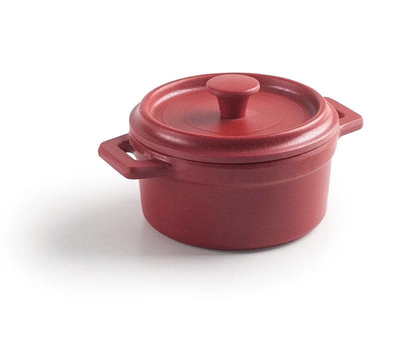 LACOR Panela com tampa de melamina mini-cocotte Vermelha 63396