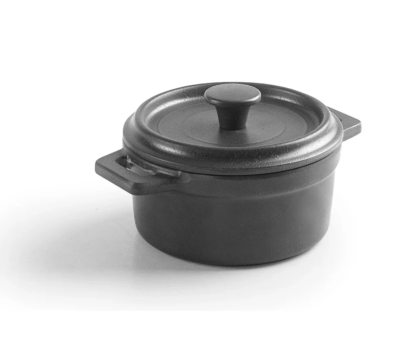 LACOR Panela com tampa de melamina mini-cocotte Cinza 63400