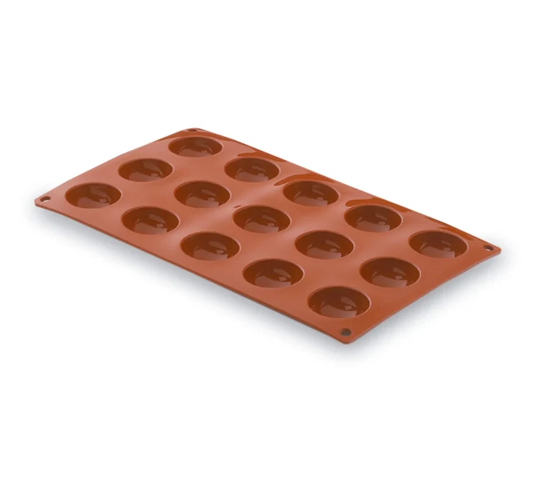 Molde semiesférico LACOR de 15 cavidades Pastryflex 66801