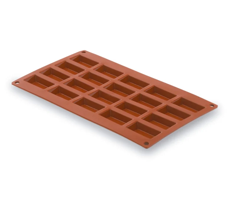 Molde retangular pequeno LACOR com 20 cavidades Pastryflex 66825