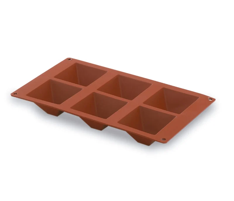 LACOR Molde pirâmide 6 cavidades Pastryflex 66822