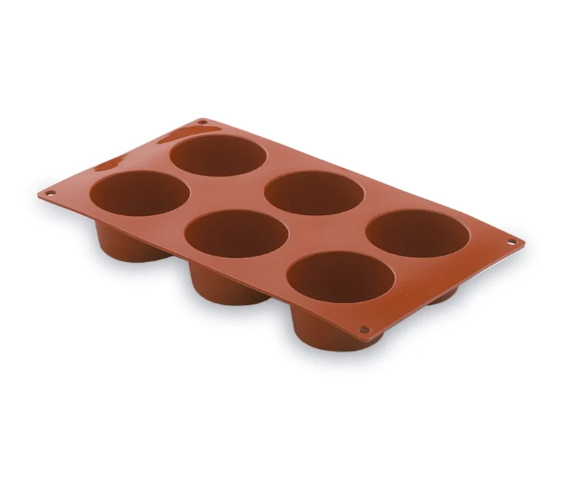 LACOR Molde para muffins de 6 cavidades Pastryflex 66805