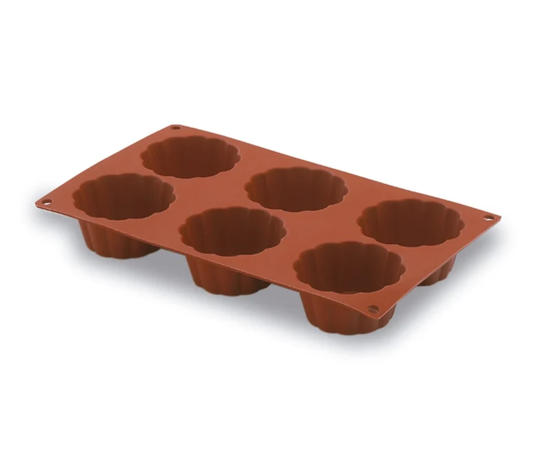 Molde para brioches de 6 cavidades LACOR Pastryflex 66820