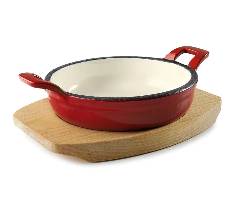 Mini caçarola redonda LACOR Magma vermelha 25851