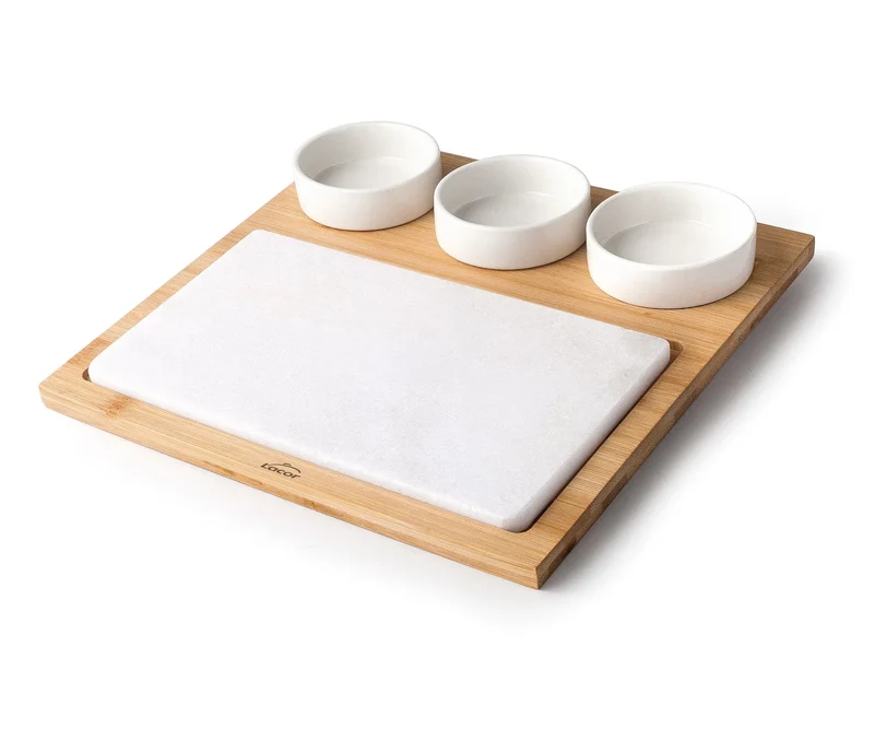LACOR Tábua de mármore & bambu 61040
