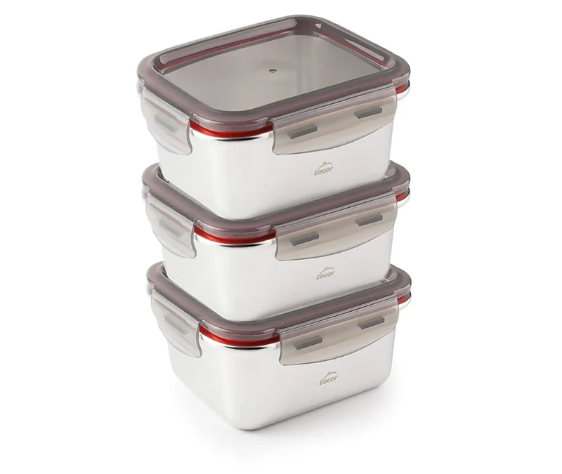 Conjunto de 3 recipientes LACOR EcoInox 64623