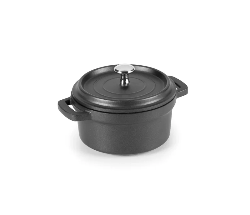 LACOR Panela com tampa preta Mini Cocotte 25910