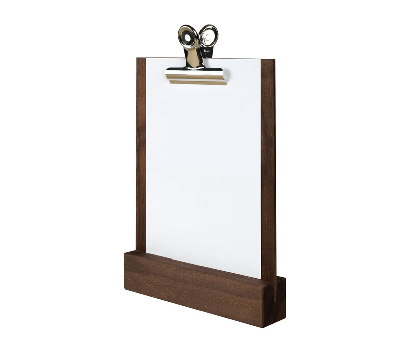 LACOR Suporte de menu de mesa em madeira com pinça 39410