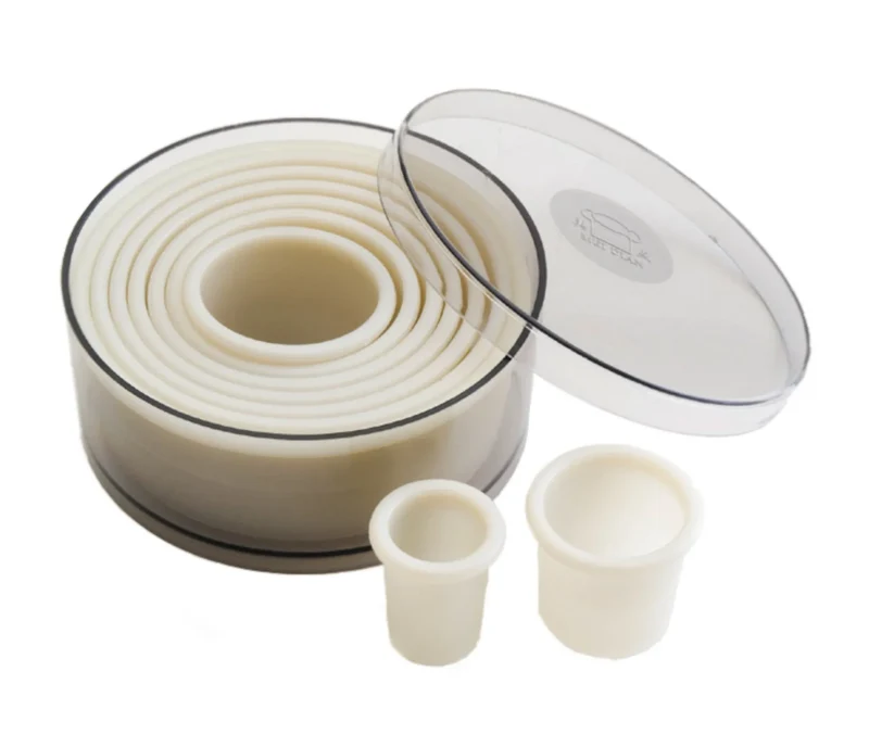 Conjunto de 9 cortadores redondos LACOR Branco 68091