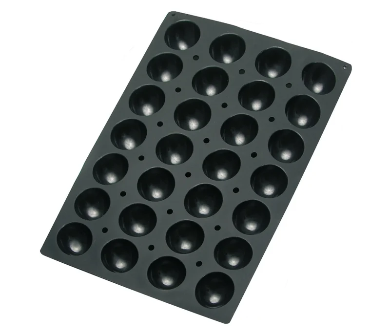 LACOR Molde semiesférica 28 cavidades Preto 66761