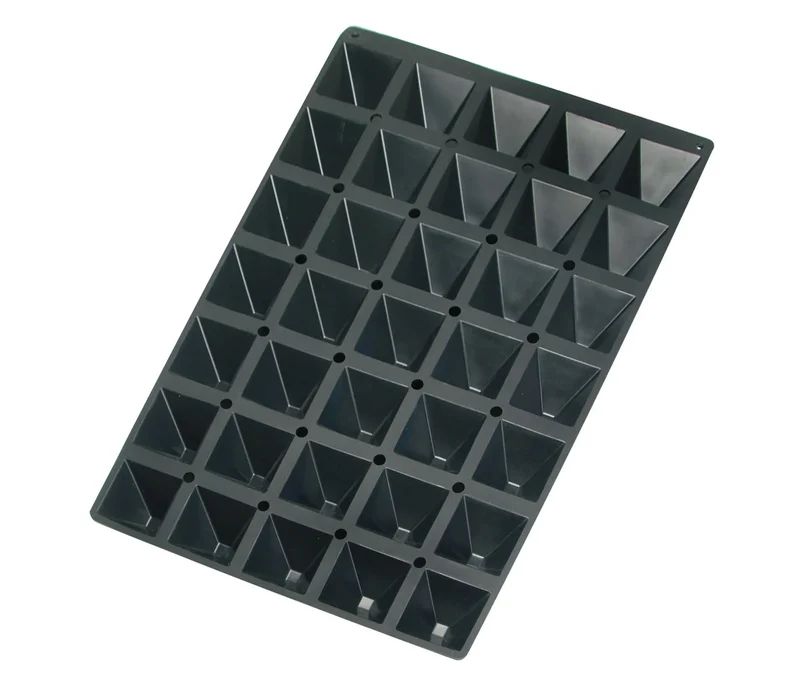 LACOR Molde pirâmide 35 cavidades Preto 66768