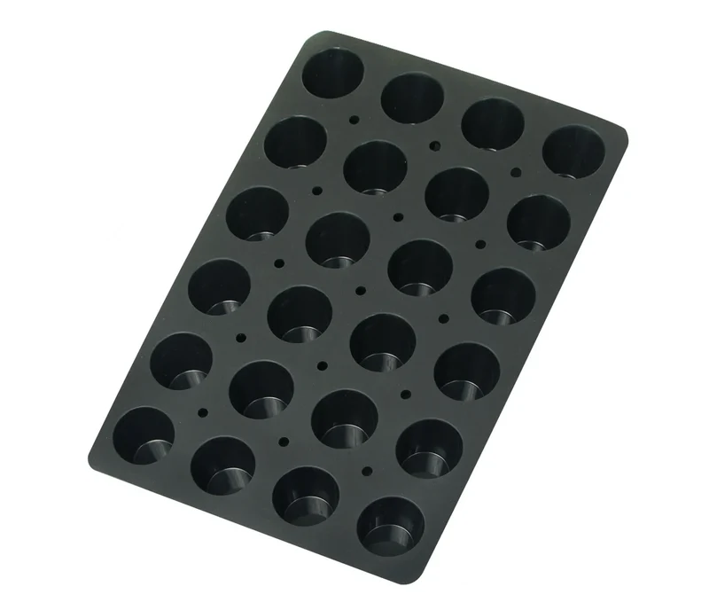 LACOR Molde para queques 24 cavidades Preto 66766