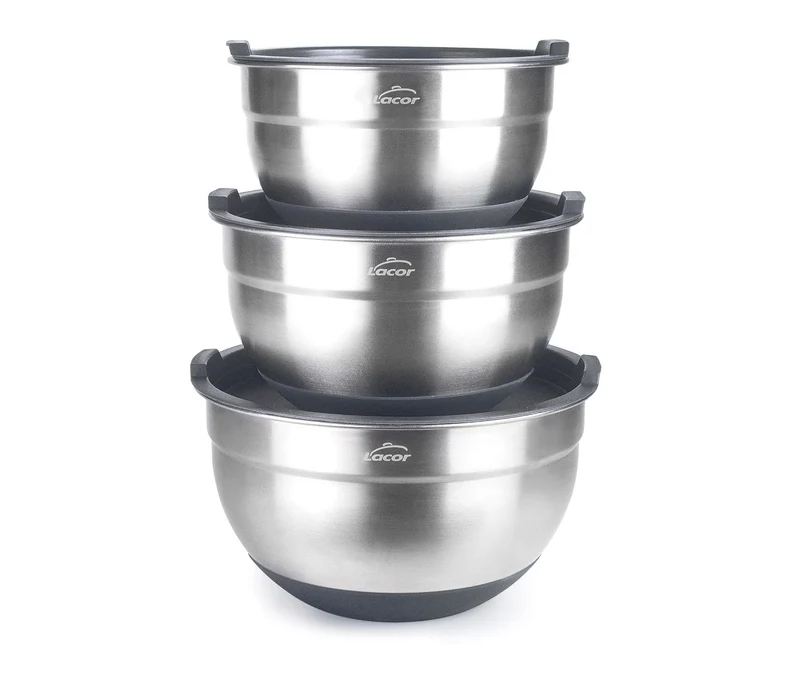Conjunto de 3 taças LACOR em Inox 60050
